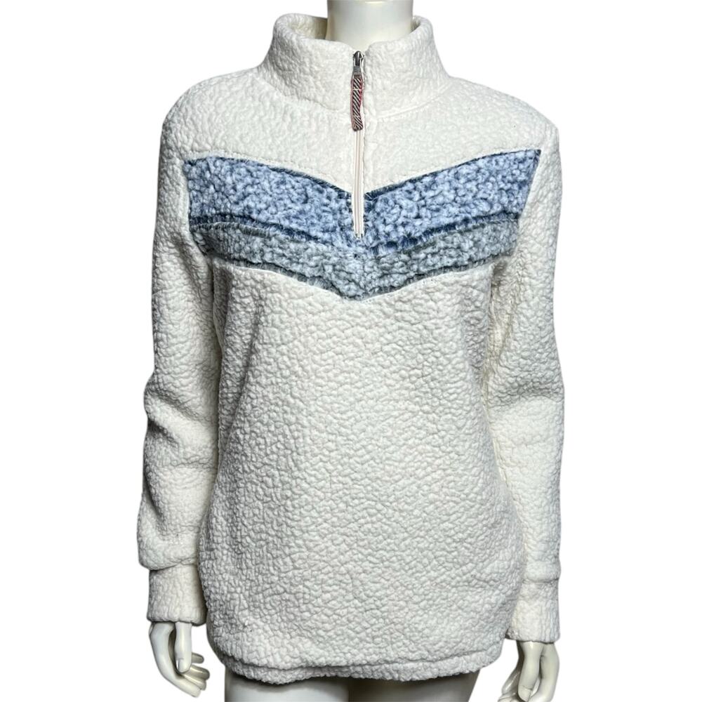 Weatherproof Original Sherpa Fleece Zip Pullover Jacket Medium